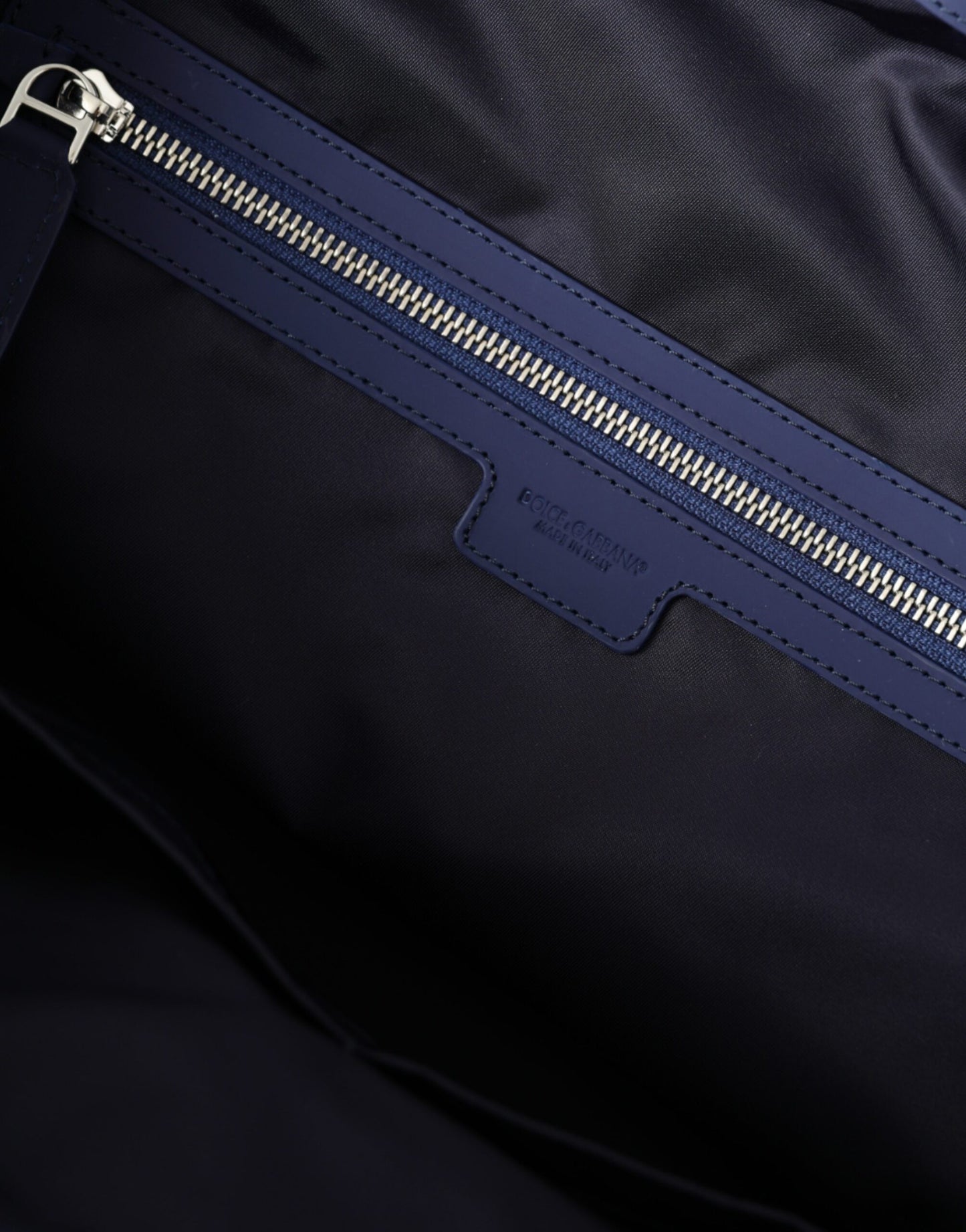 Blue Nylon Calfskin Hand Shoulder Duffel Bag-Dolce & Gabbana-LabelTerrace.com