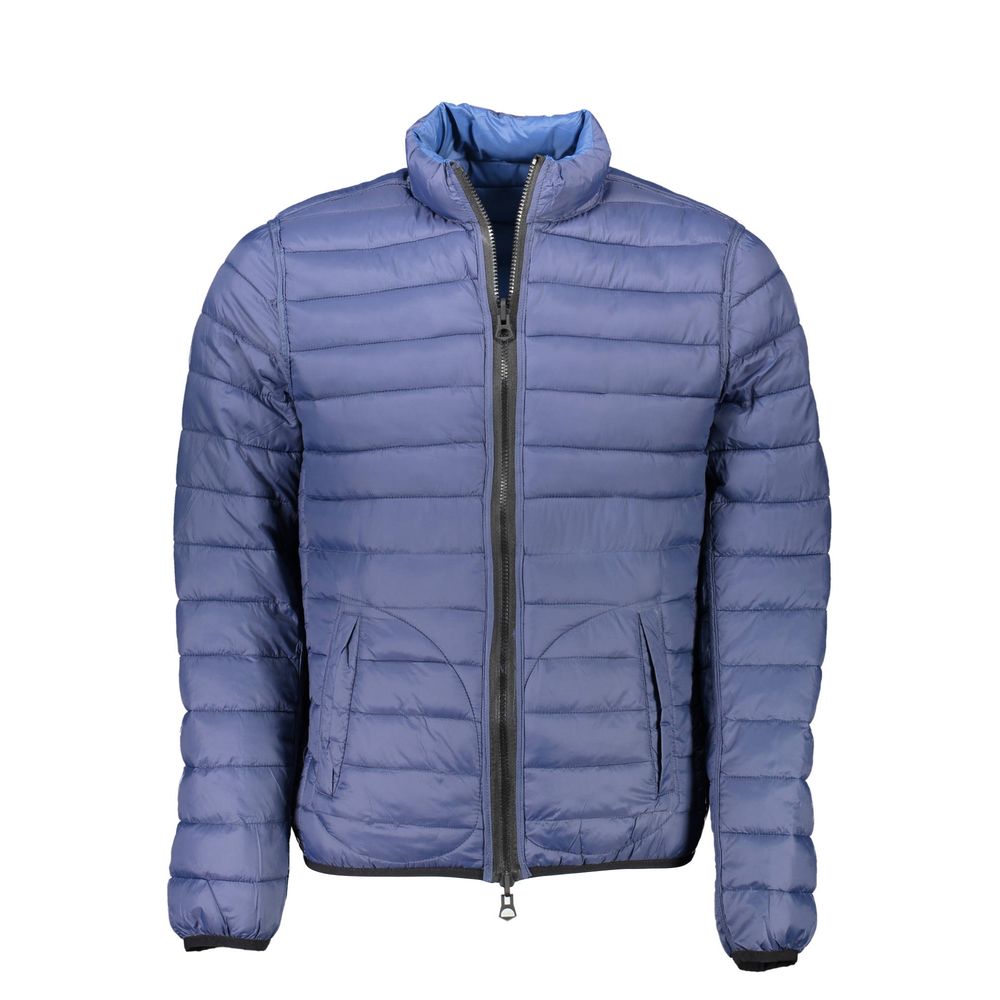 Blue Nylon Men Jacket-U.S. POLO ASSN.-LabelTerrace.com