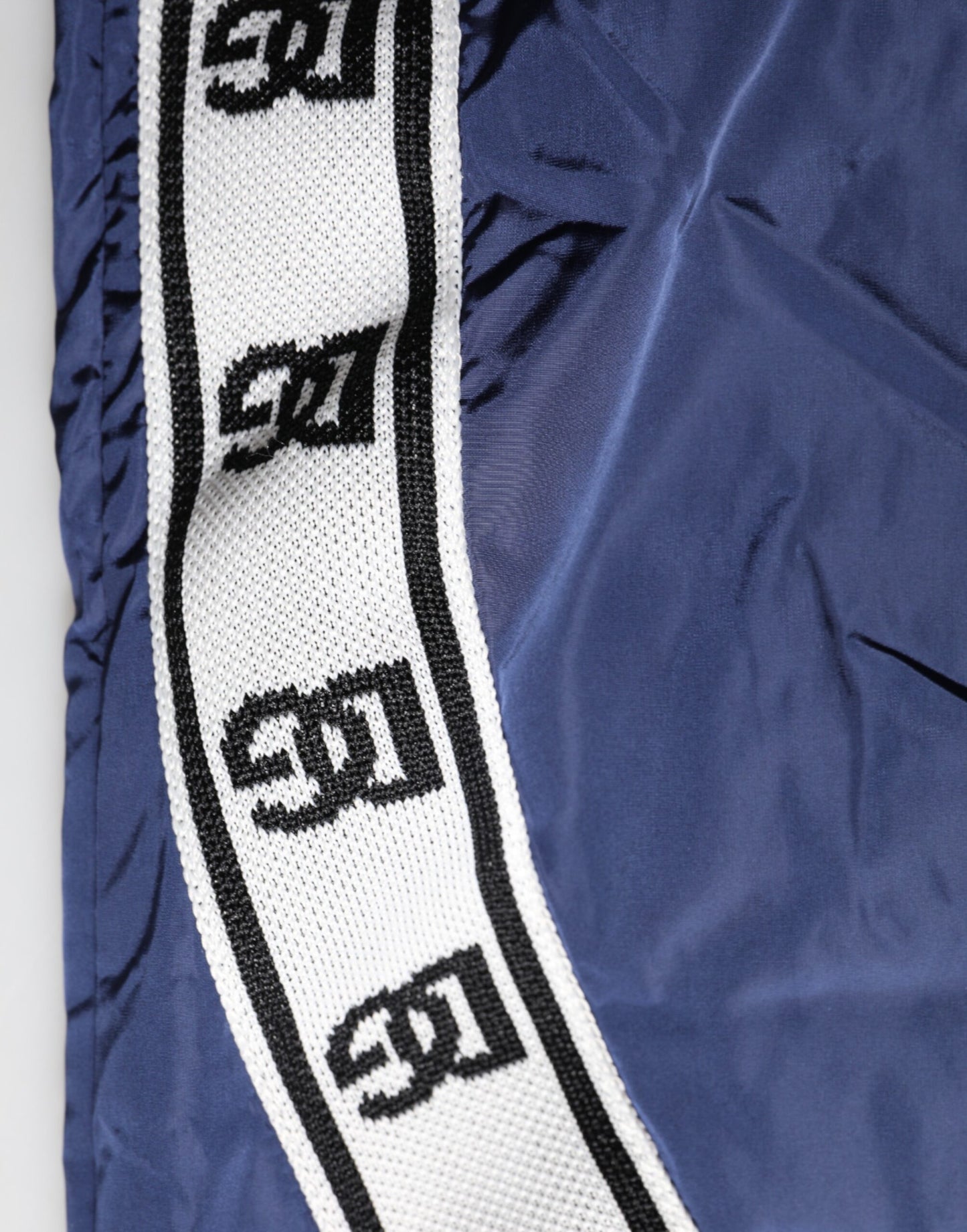 Blue Nylon Straight Jogger Sweatpants Pants-Dolce & Gabbana-LabelTerrace.com