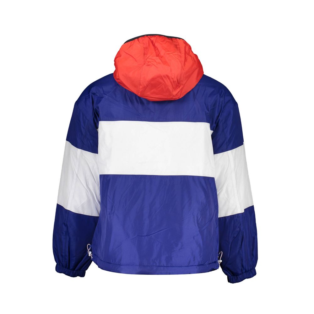 Blue Polyester Men's Reversible Jacket-Tommy Hilfiger-LabelTerrace.com