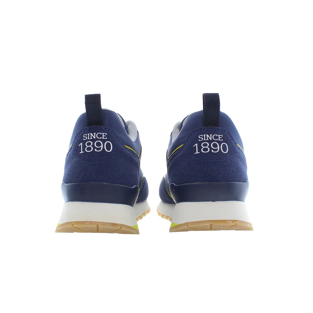 Blue Polyester Sneaker