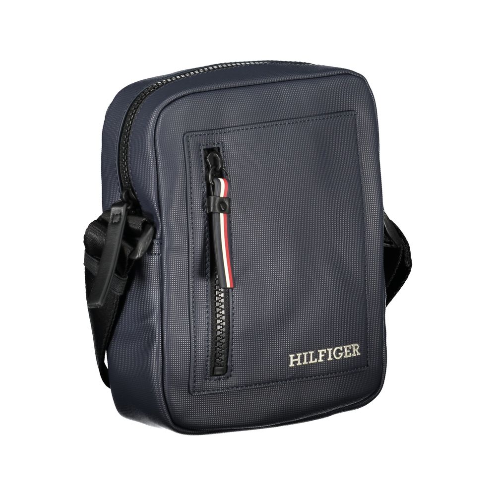 Blue Polyethylene Men Shoulder Bag-Tommy Hilfiger-LabelTerrace.com
