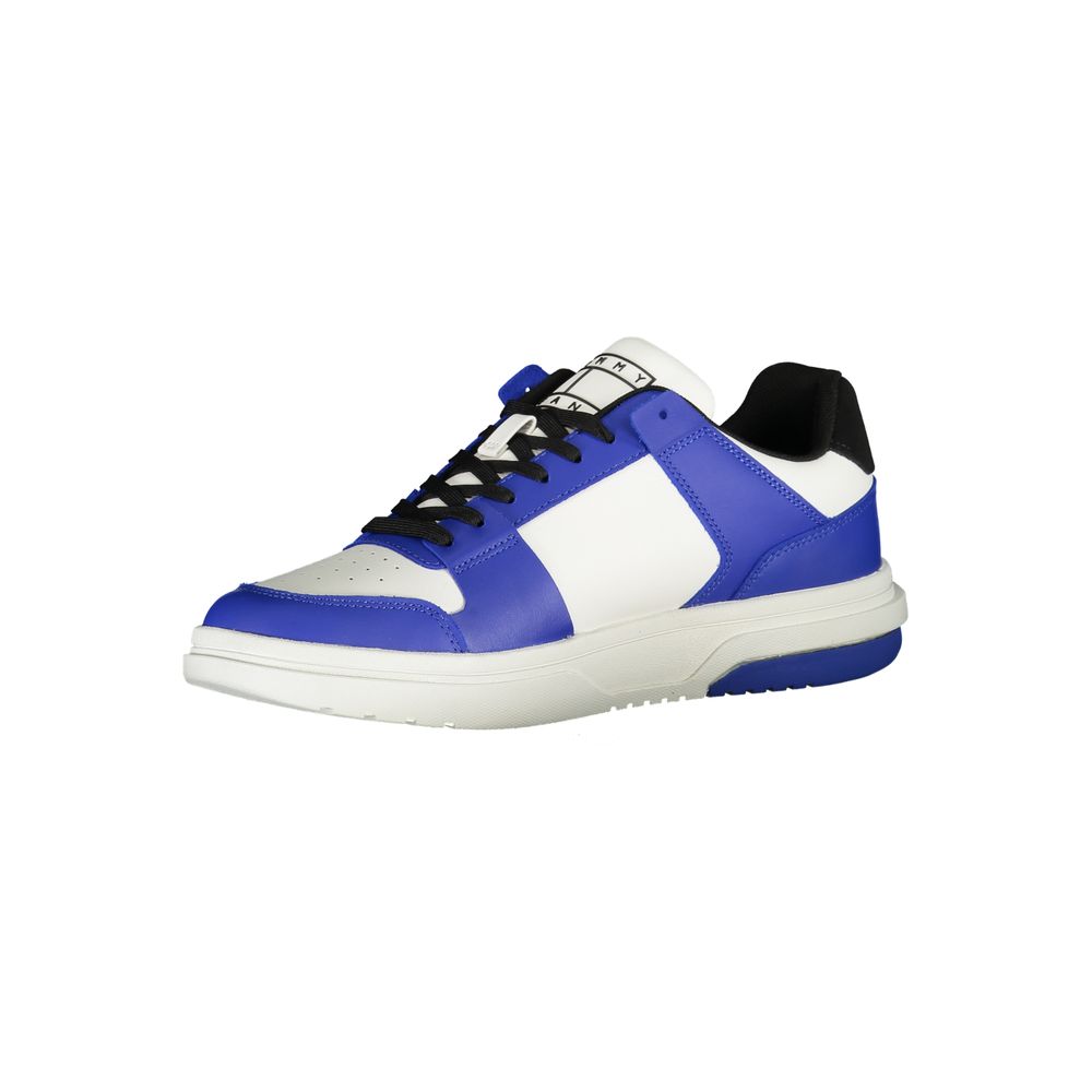 Blue Polyethylene Men Sneaker-Tommy Hilfiger-LabelTerrace.com