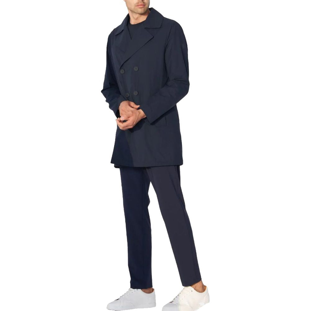 Blue Recycled Polyester Men Jacket-People Of Shibuya-LabelTerrace.com