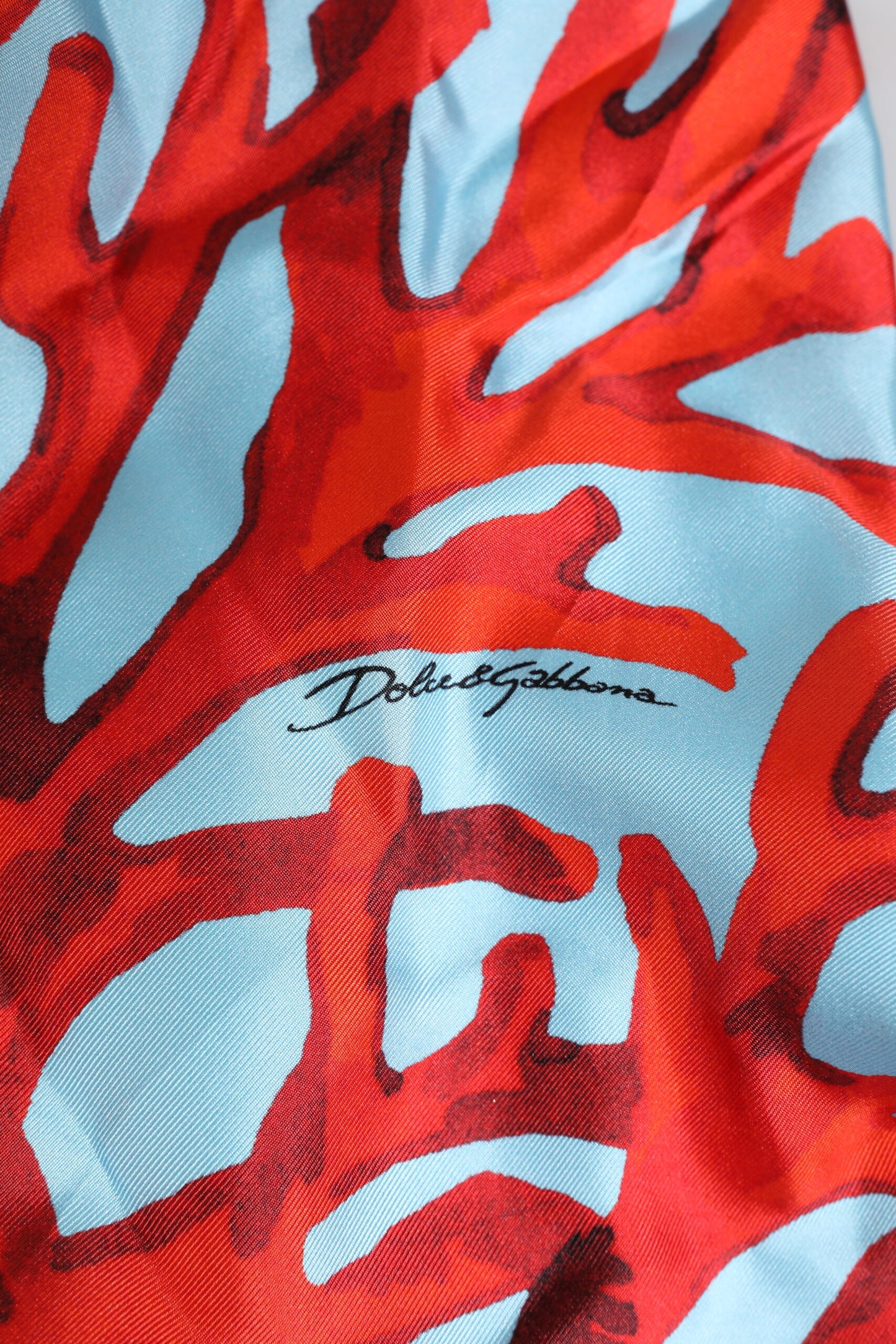 Blue Red Coral Print Wrap Robe Coat Jacket-Dolce & Gabbana-LabelTerrace.com