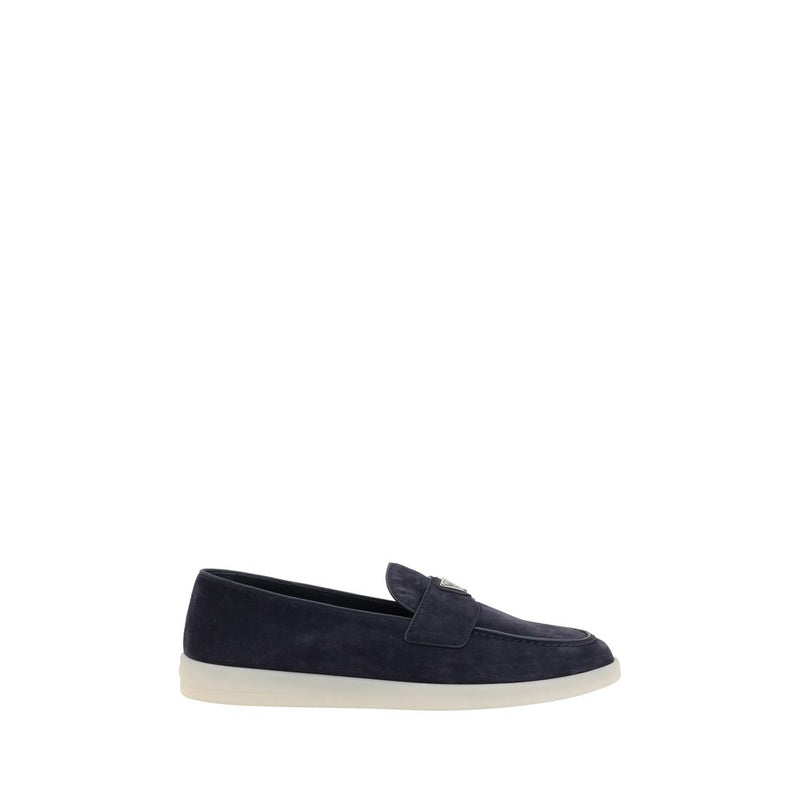 Blue Rubber Slip-On Loafers