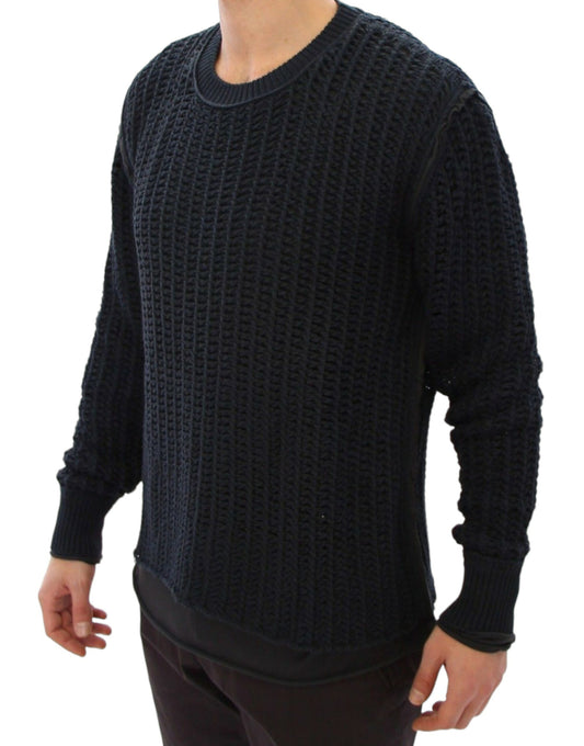 Blue Runway Netz Pullover Netted Sweater-Dolce & Gabbana-LabelTerrace.com