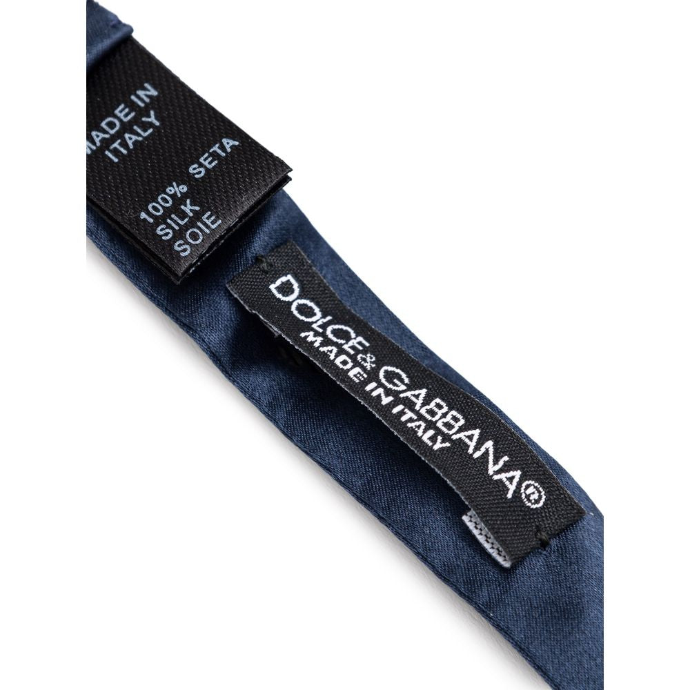 Blue Silk Bowty-Dolce & Gabbana-LabelTerrace.com