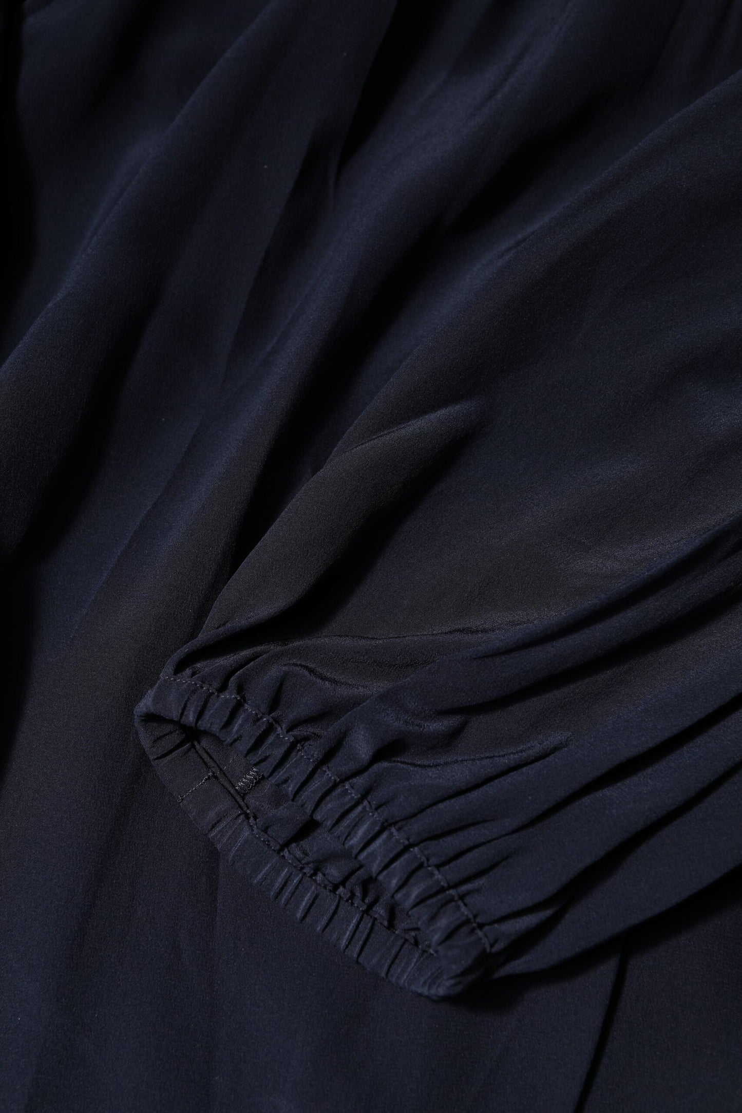 Blue Silk Mock Neck Long Sleeves Blouse Top-Dolce & Gabbana-LabelTerrace.com