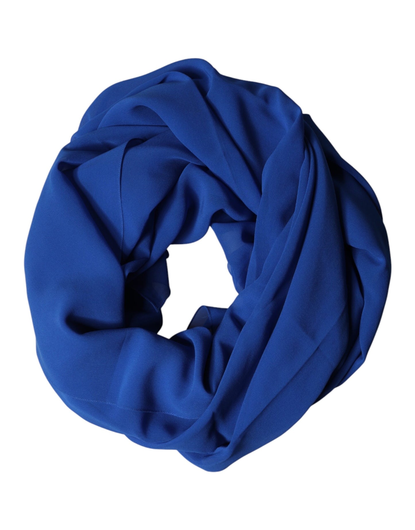 Blue Silk Stole Neck Wrap Shawl Men Scarf