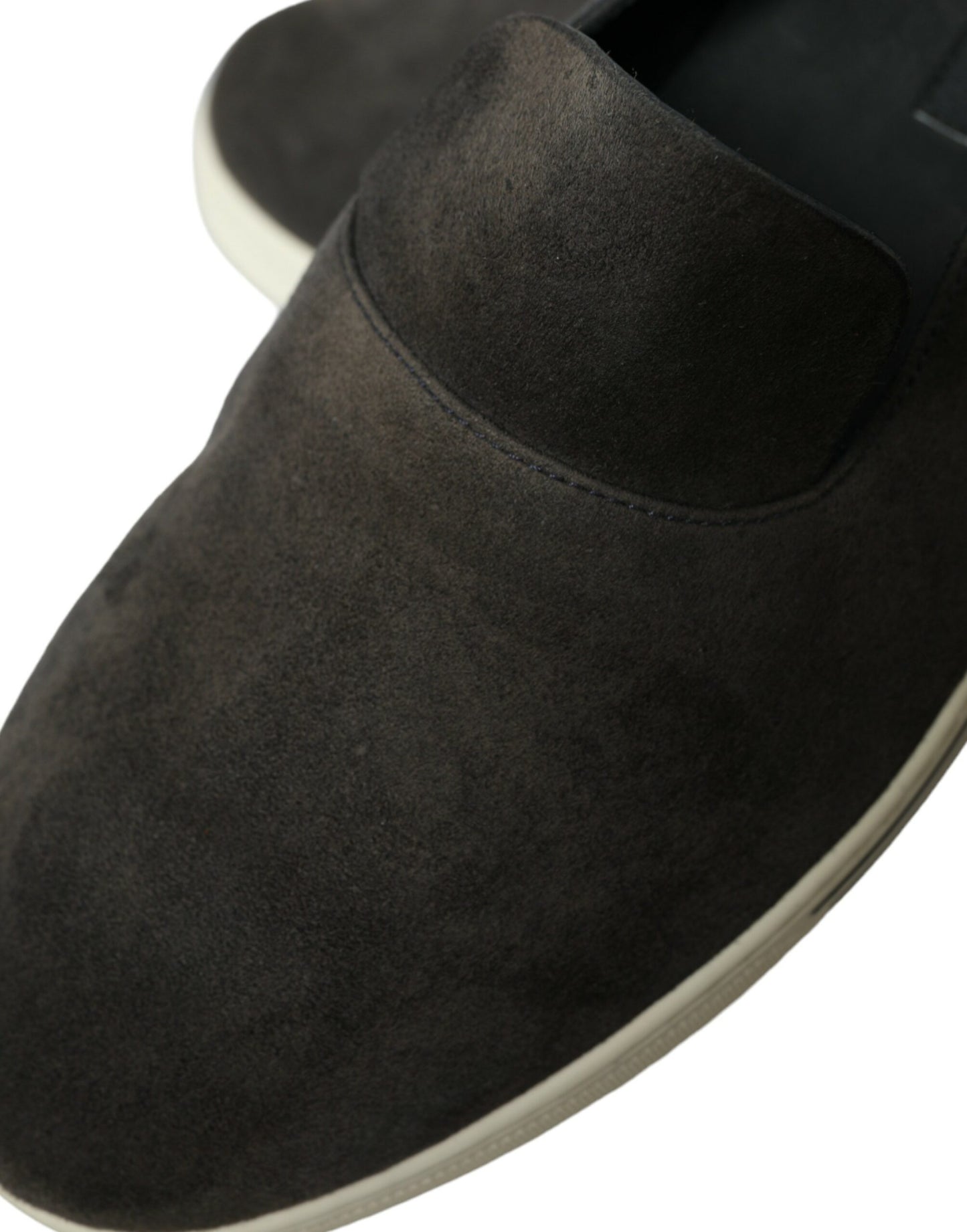 Blue Suede Caiman Men Loafers Slippers Shoes-Dolce & Gabbana-LabelTerrace.com