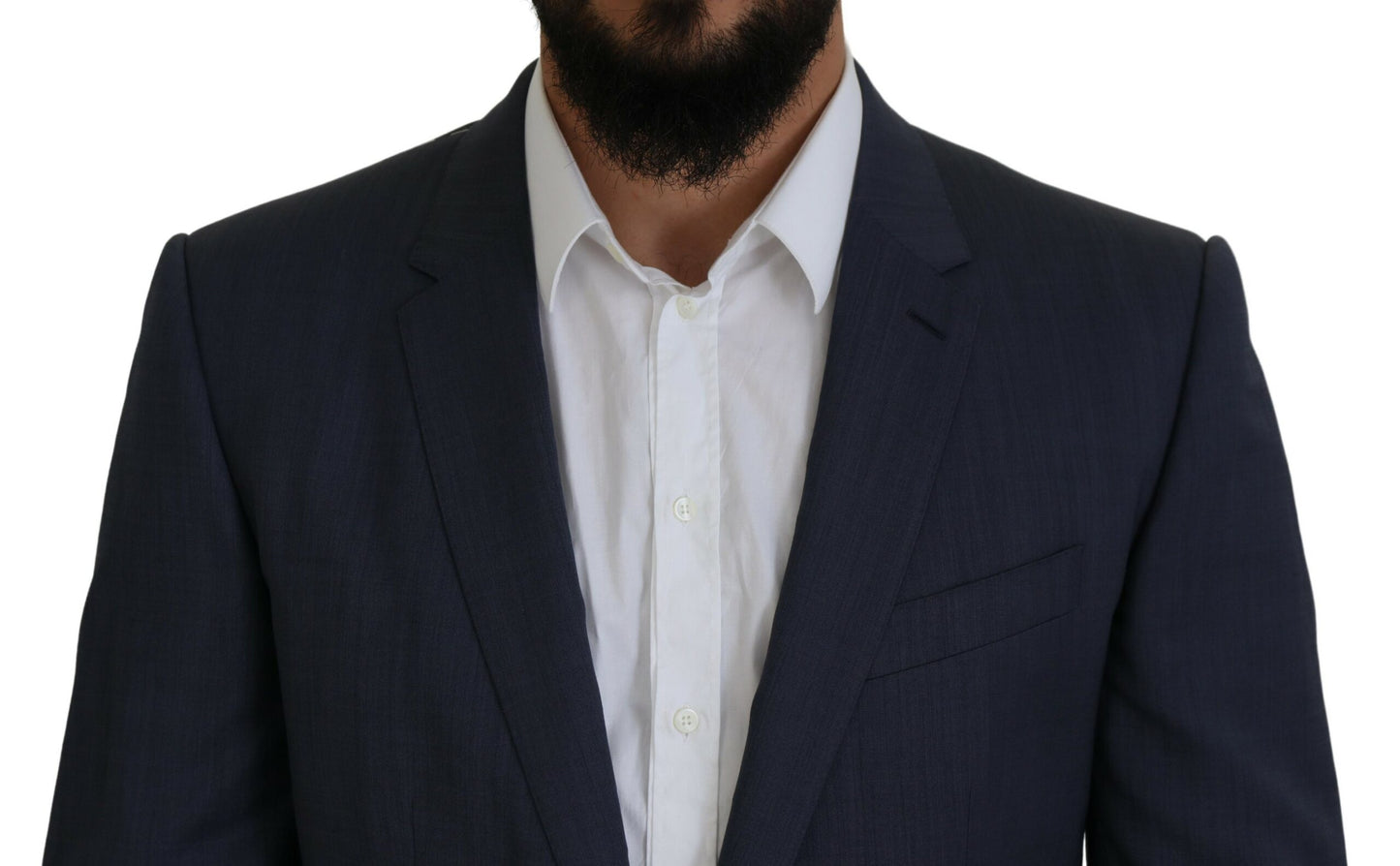 Blue Wool MARTINI 2 Piece Slim Fit Suit-Dolce & Gabbana-LabelTerrace.com