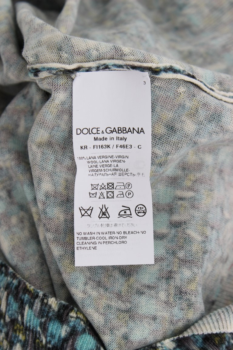 Blue Wool Sweater Sleeveless Pullover-Dolce & Gabbana-LabelTerrace.com
