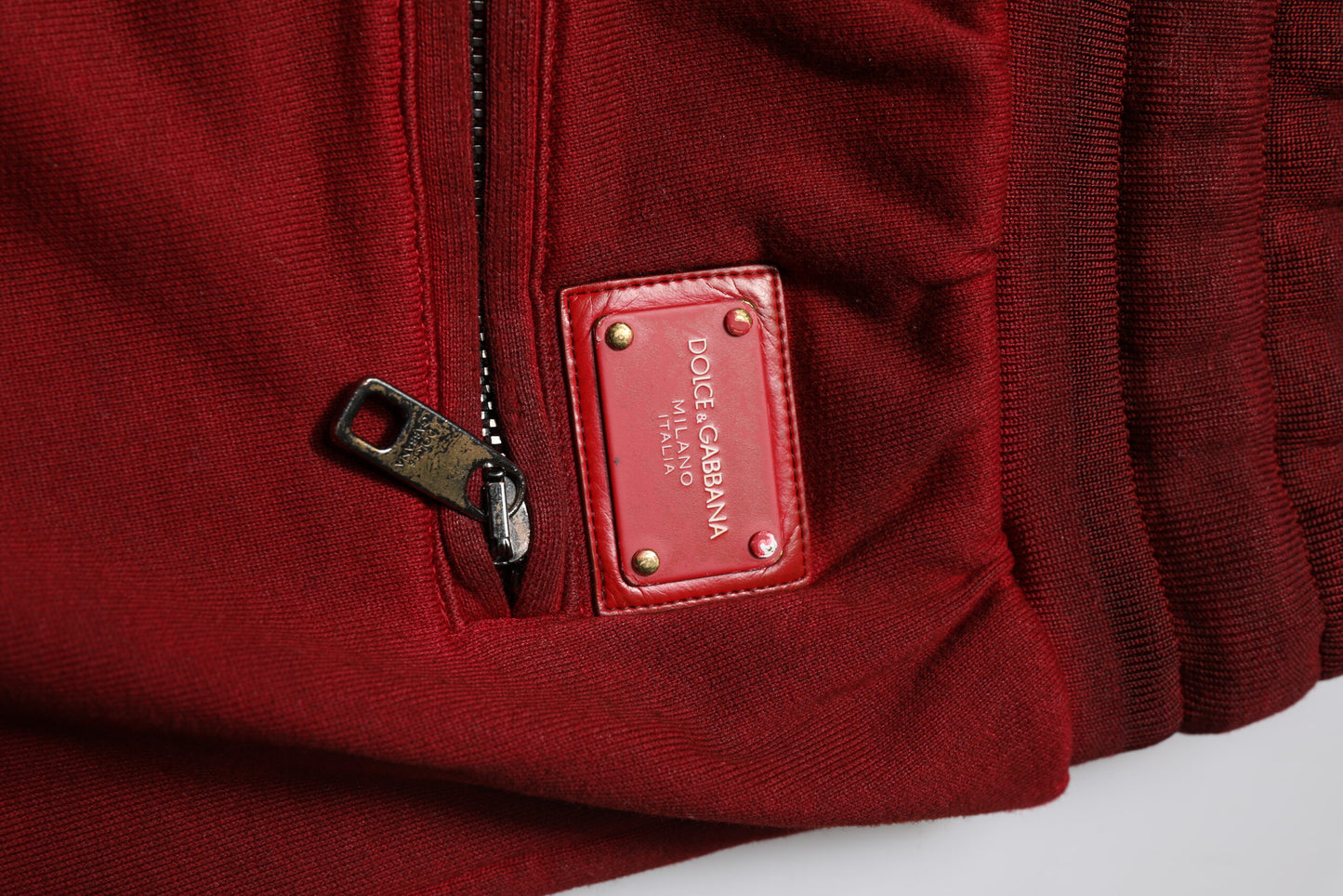 Bordeaux Cotton Bermuda Men Sweatshorts Shorts-Dolce & Gabbana-LabelTerrace.com