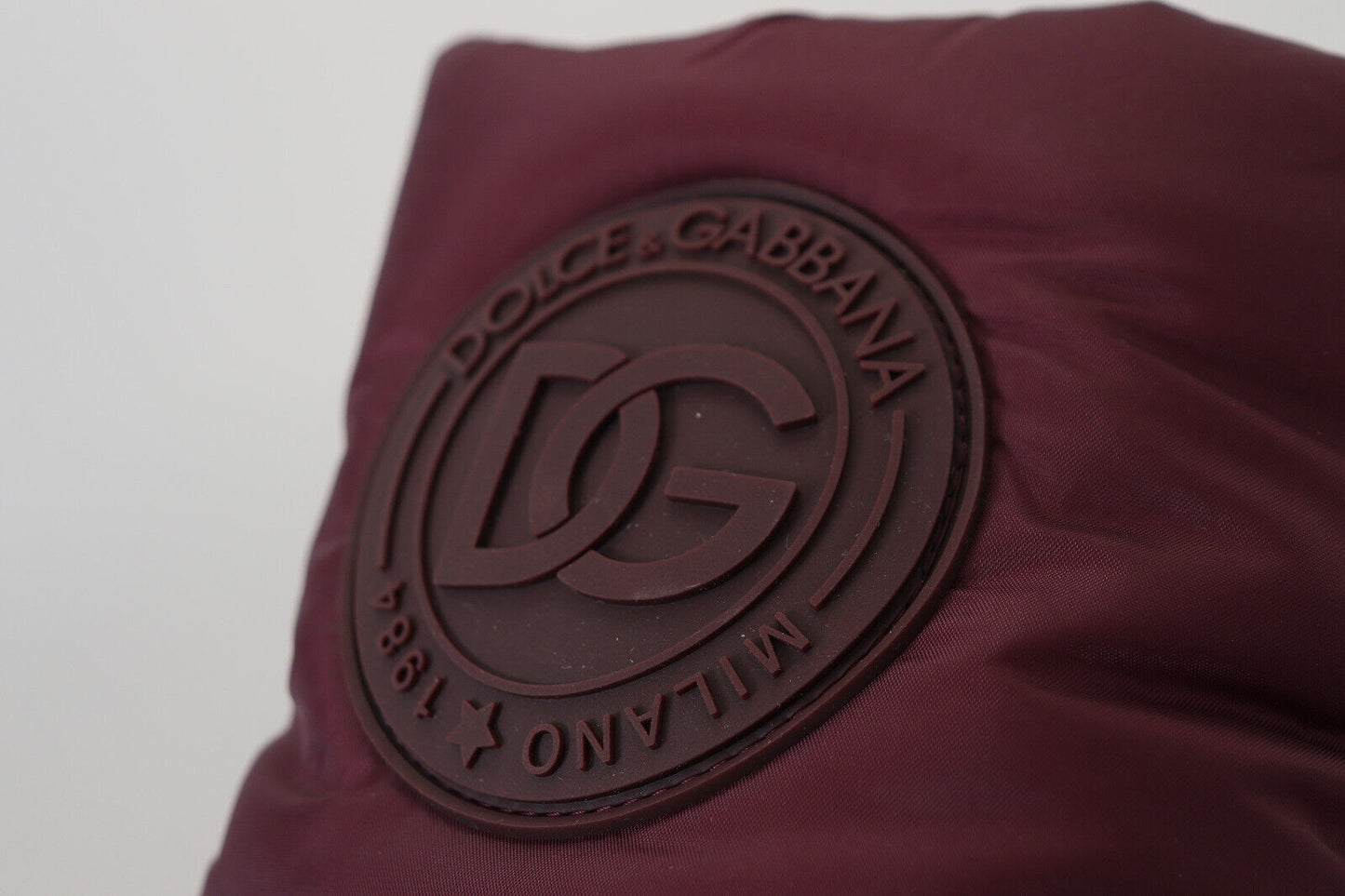 Bordeaux Nylon Boots Padded Mid Shoes-Dolce & Gabbana-LabelTerrace.com