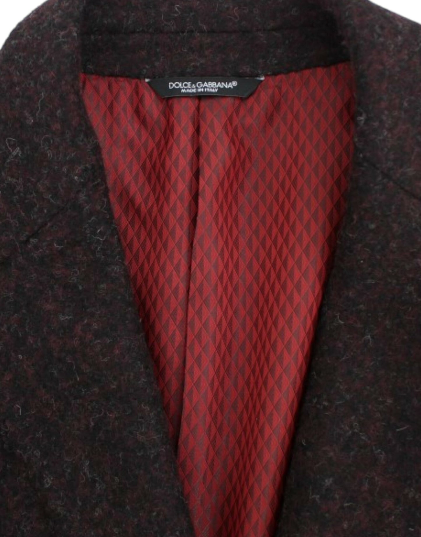 Bordeaux alpaga two button blazer-Dolce & Gabbana-LabelTerrace.com