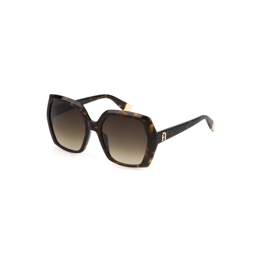 Brown Acetate Women Sunglass-Furla-LabelTerrace.com