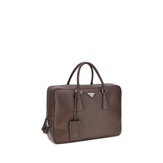 Brown Calf Leather Bos Taurus Briefcase