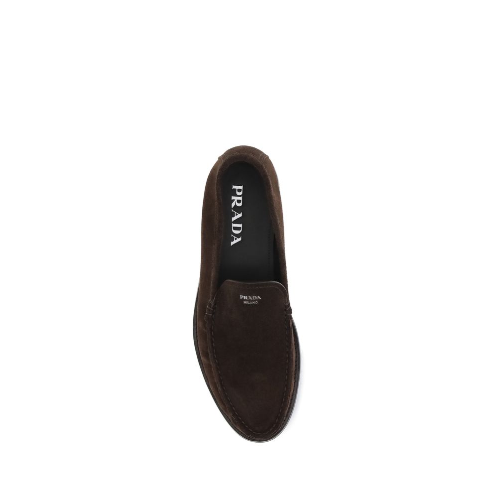 Brown Calf Leather Bos Taurus Slip-On Loafers