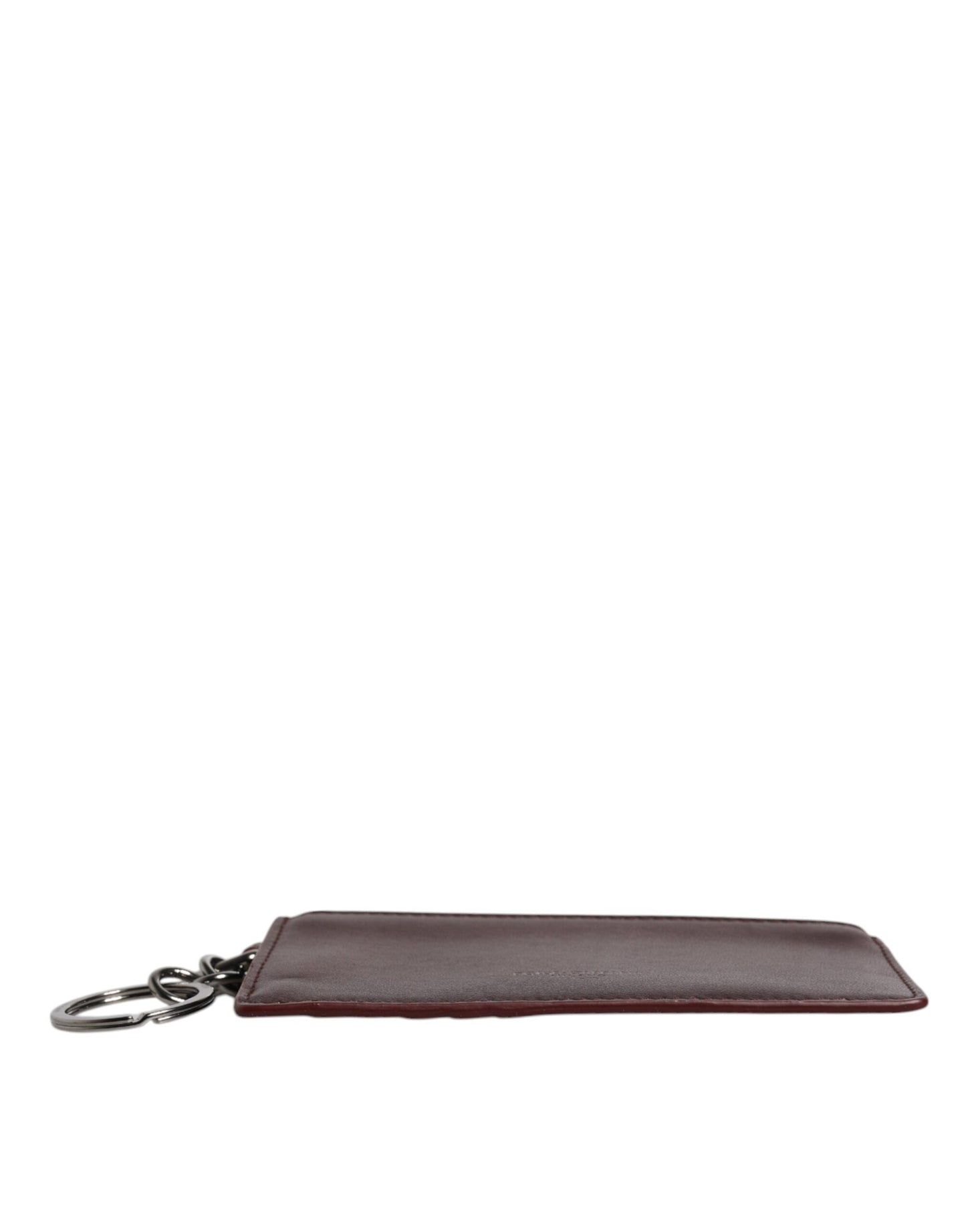 Brown Calfskin Leather DG Logo Card Holder Wallet-Dolce & Gabbana-LabelTerrace.com