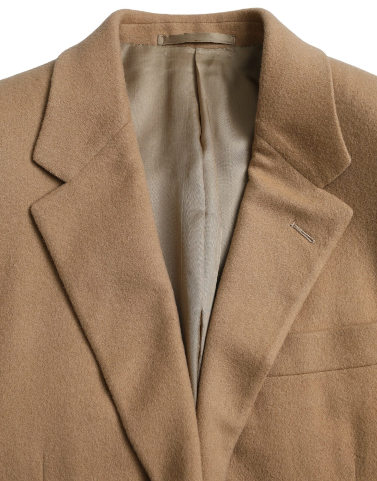 Brown Cashmere 2 Piece Single Breasted Suit-Prada-LabelTerrace.com