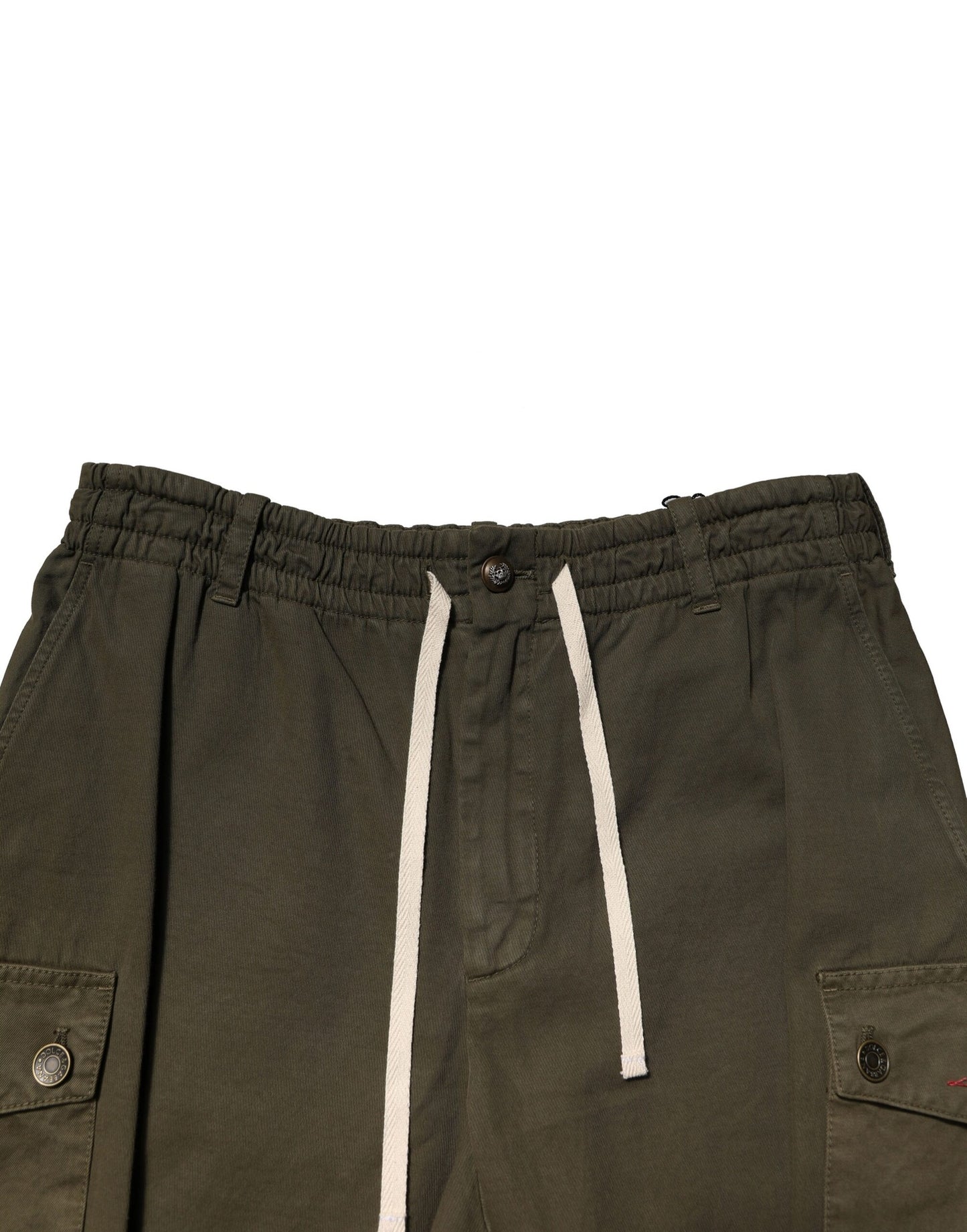 Brown Cotton Cargo Drawstring Pants-Dolce & Gabbana-LabelTerrace.com