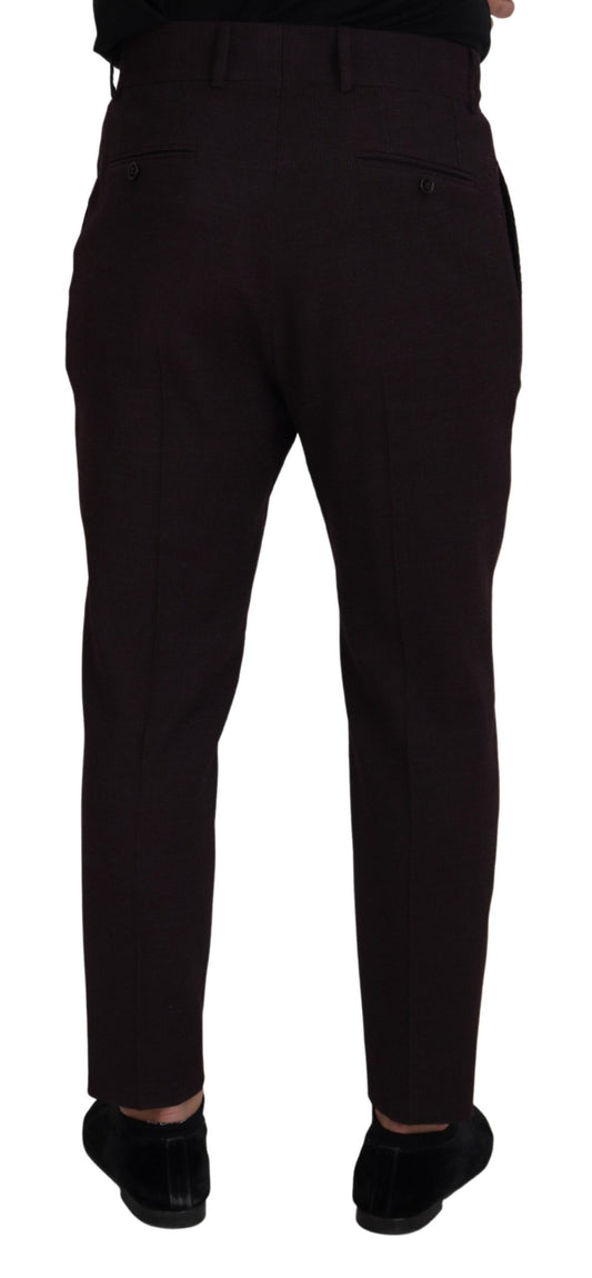 Brown Cotton Chino Men Pants-Dolce & Gabbana-LabelTerrace.com