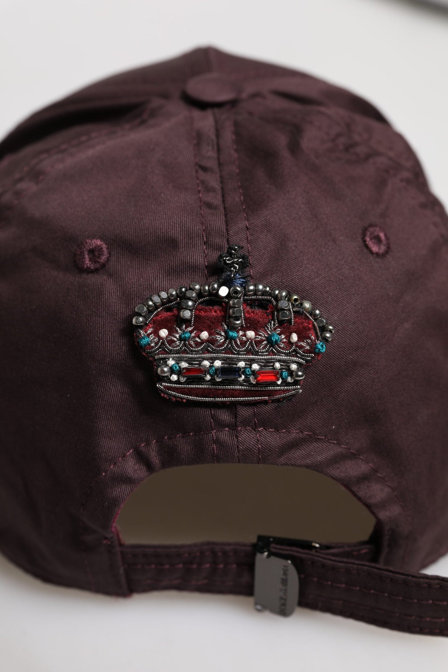 Brown Cotton DG Crown 6 Panels Baseball Cap-Dolce & Gabbana-LabelTerrace.com