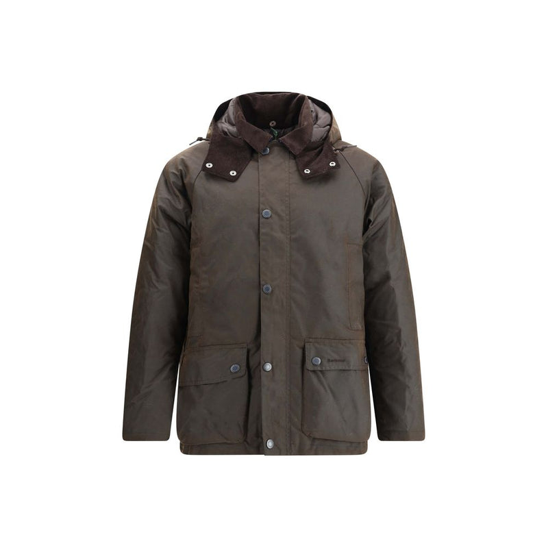 Brown Cotton Rain Coat
