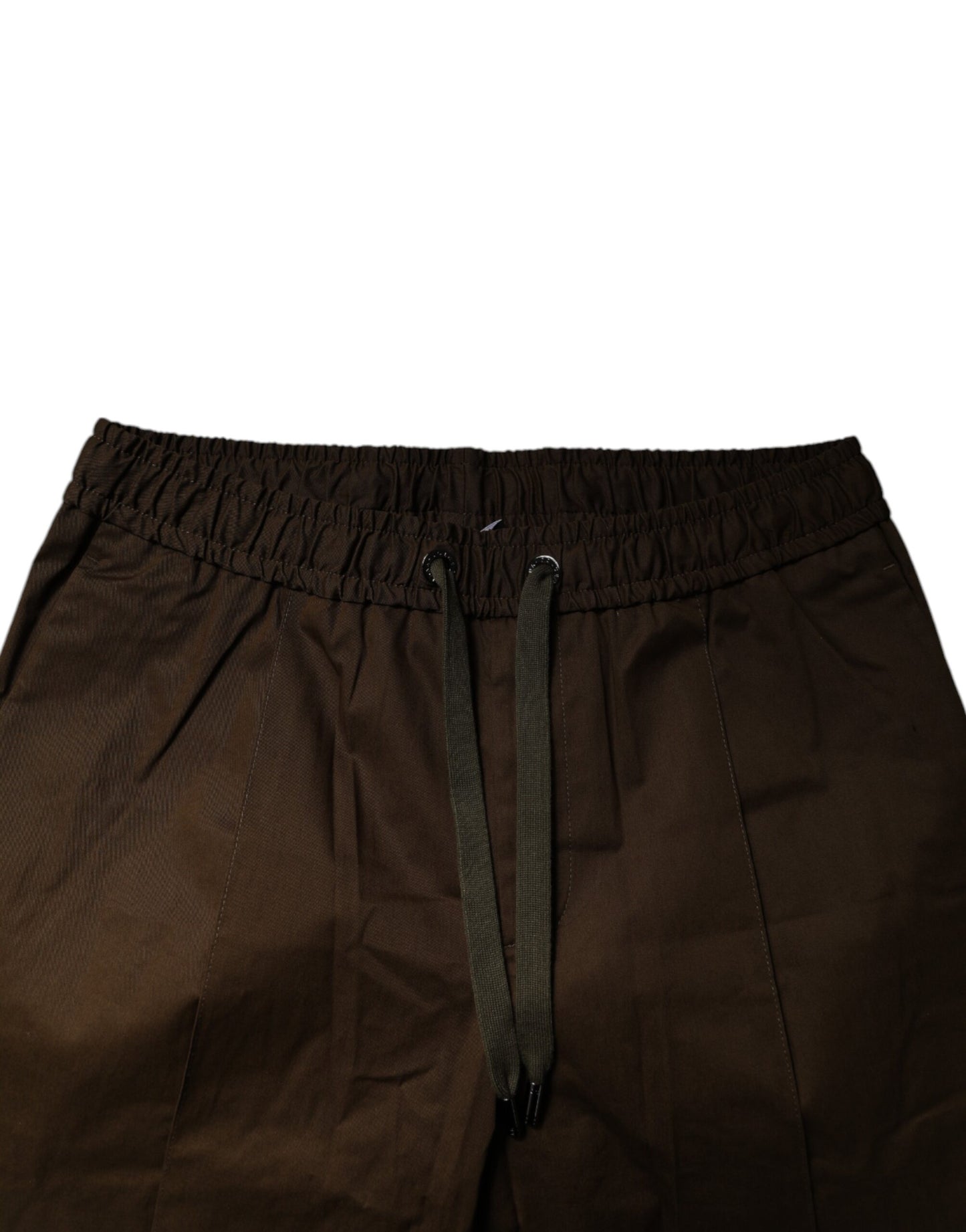 Brown Cotton Stretch Jogger Sweatpants Pants-Dolce & Gabbana-LabelTerrace.com