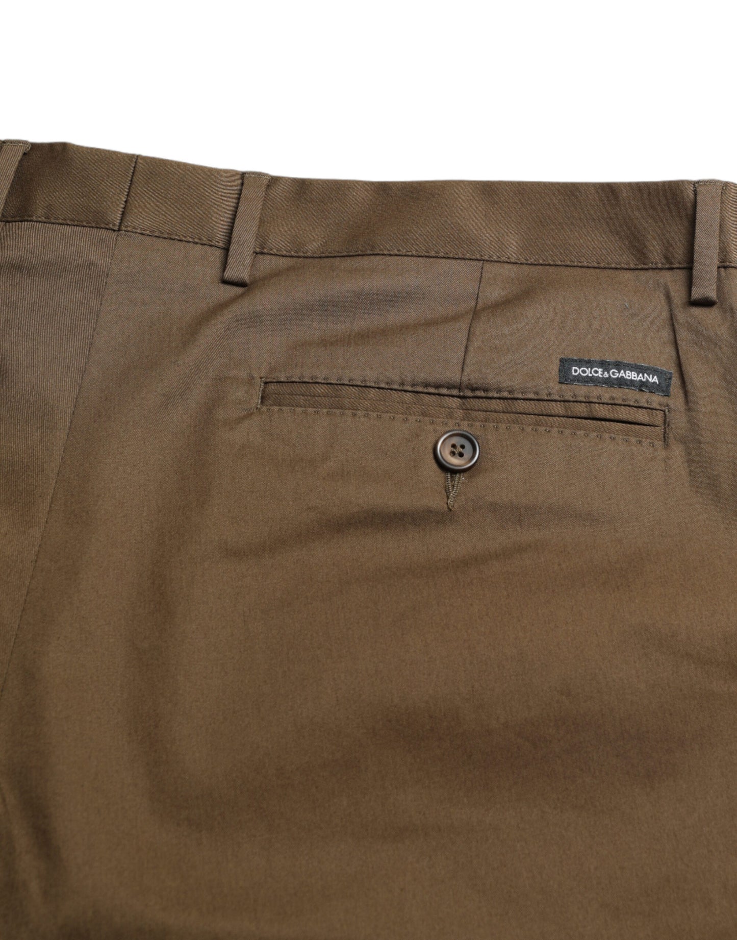 Brown Cotton Stretch Men Bermuda Shorts-Dolce & Gabbana-LabelTerrace.com