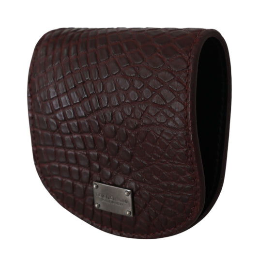 Brown Exotic Skin Pocket Condom Case Holder-Dolce & Gabbana-LabelTerrace.com
