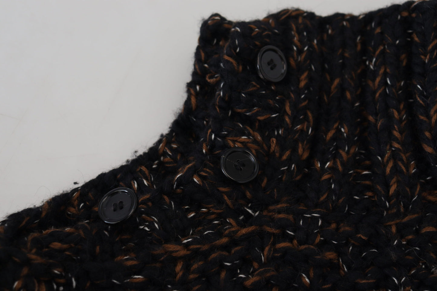 Brown Fatto A Mano Turtleneck Pullover Sweater-Dolce & Gabbana-LabelTerrace.com