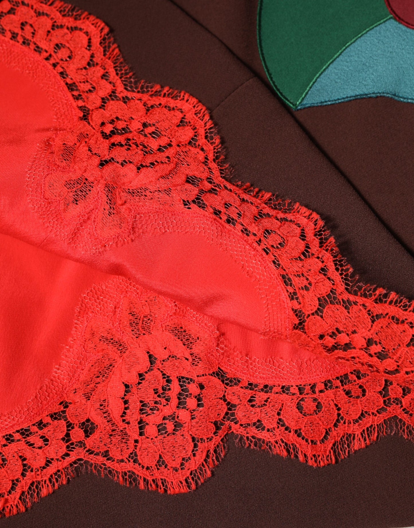 Brown Floral High Waist Side Slit Skirt-Dolce & Gabbana-LabelTerrace.com