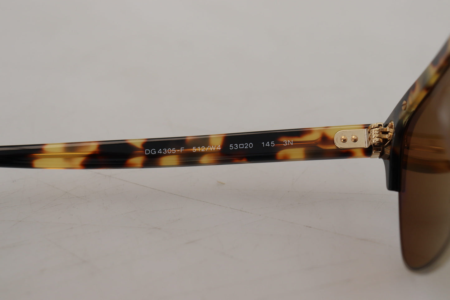 Brown Gold Acetate Havana DG430A Sunglasses-Dolce & Gabbana-LabelTerrace.com