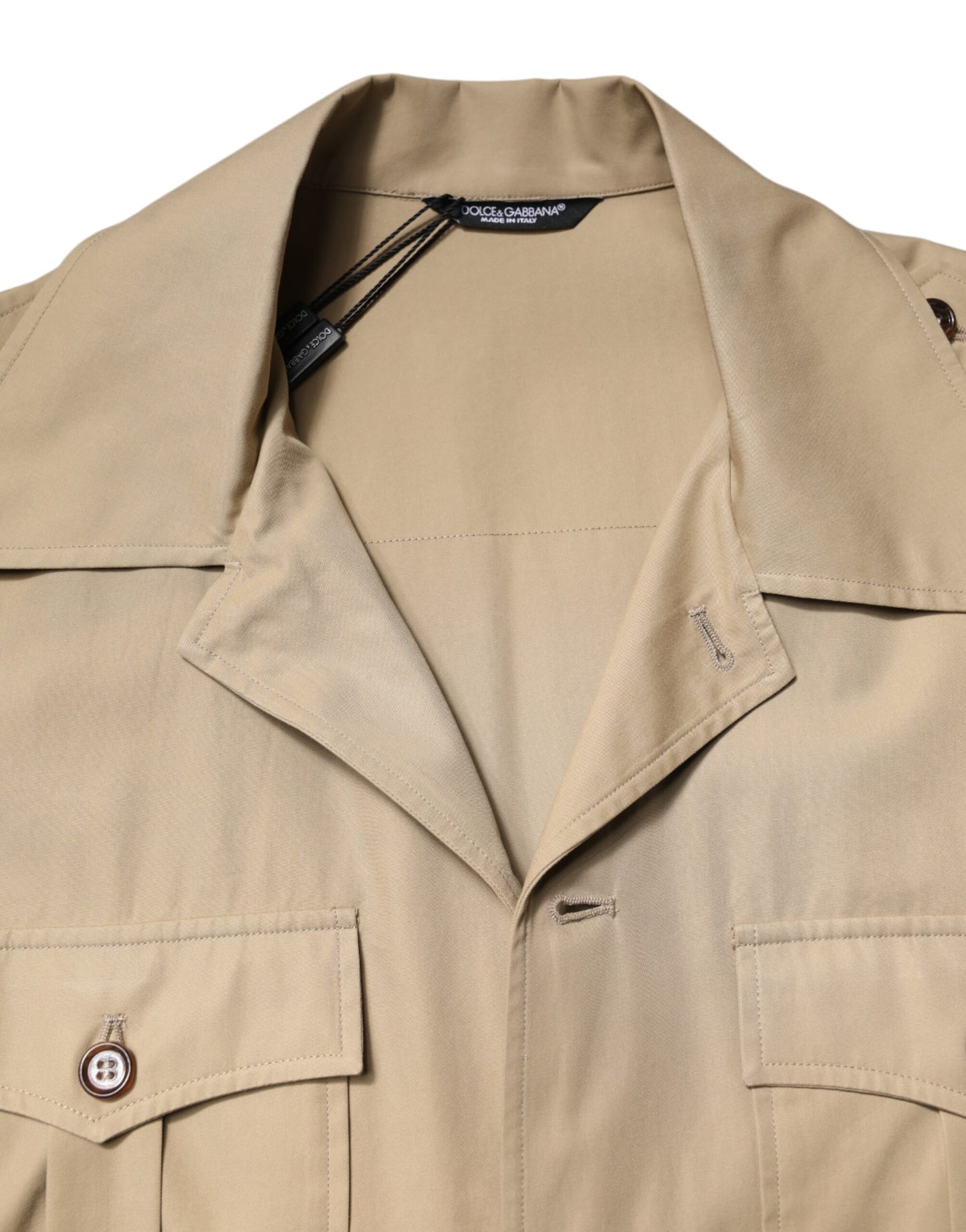 Brown Graphic Print Short Sleeves Shirt-Dolce & Gabbana-LabelTerrace.com