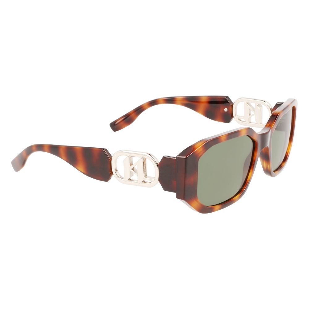 Brown Injected Sunglasses-Karl Lagerfeld-LabelTerrace.com