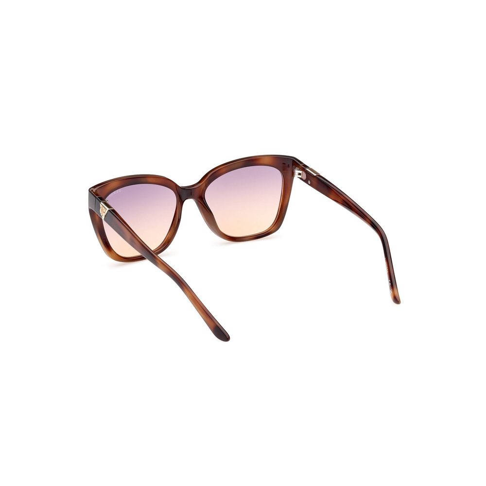 Brown Injected Women Sunglass-Guess Jeans-LabelTerrace.com