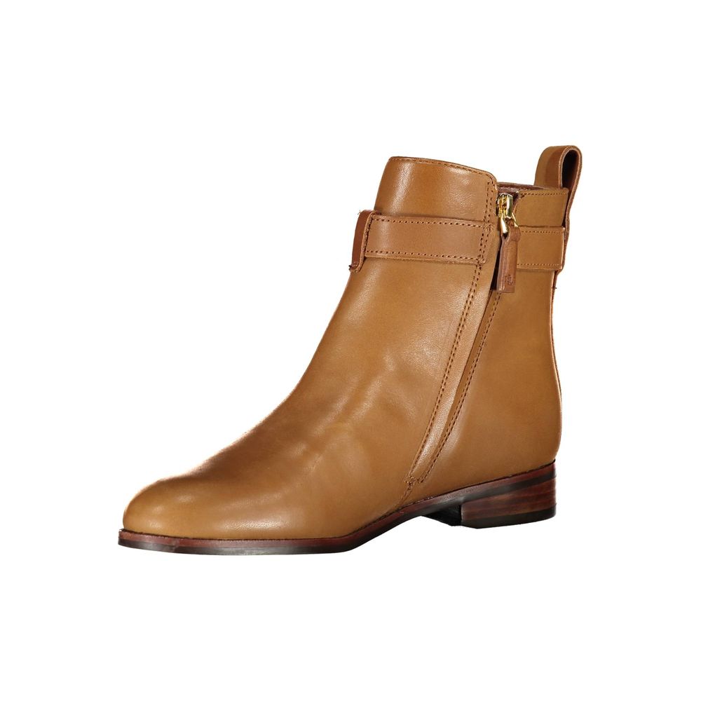 Brown Leather Women Boot-Ralph Lauren-LabelTerrace.com