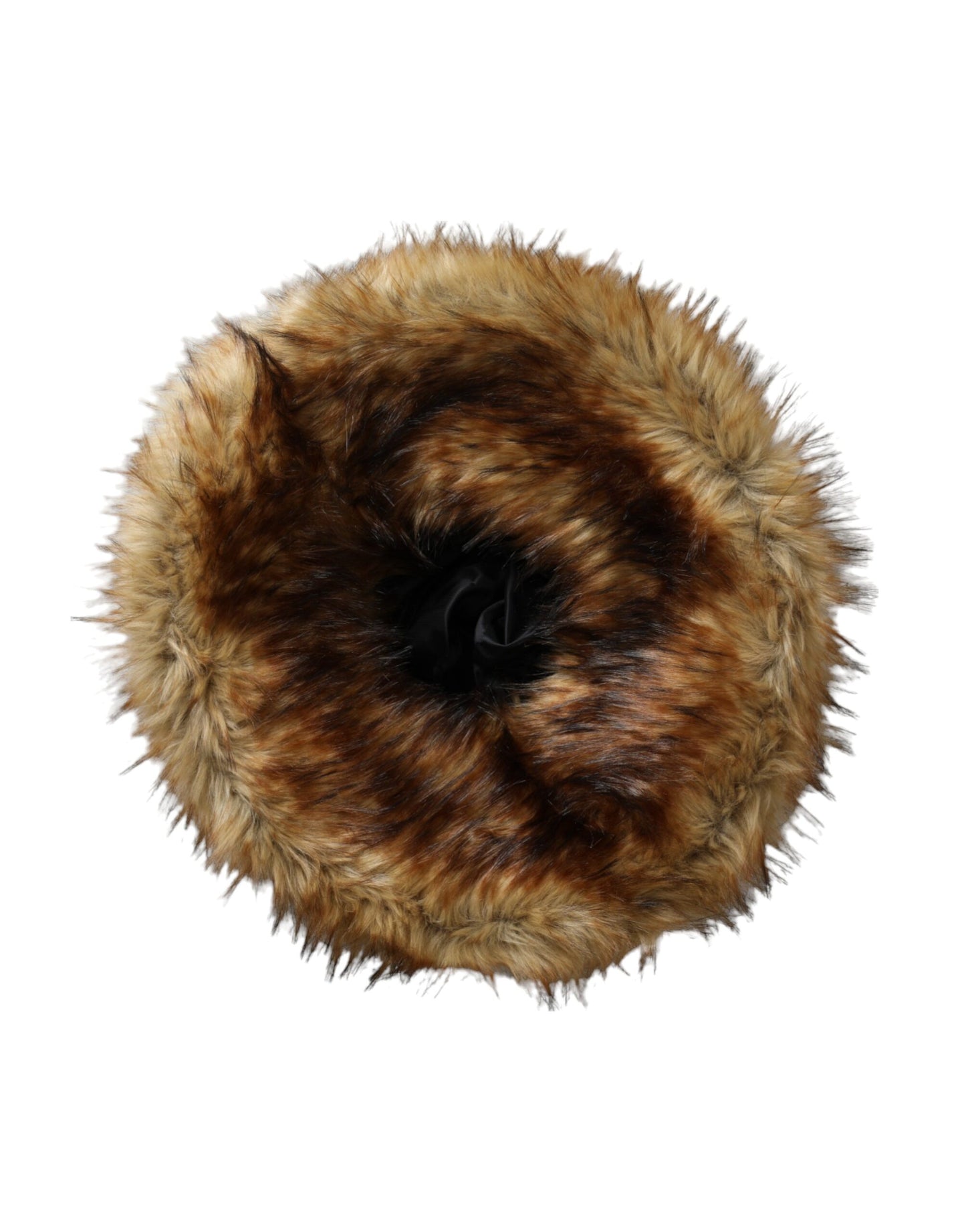 Brown Modacrylic Faux Fur Bucket Hat-Dolce & Gabbana-LabelTerrace.com