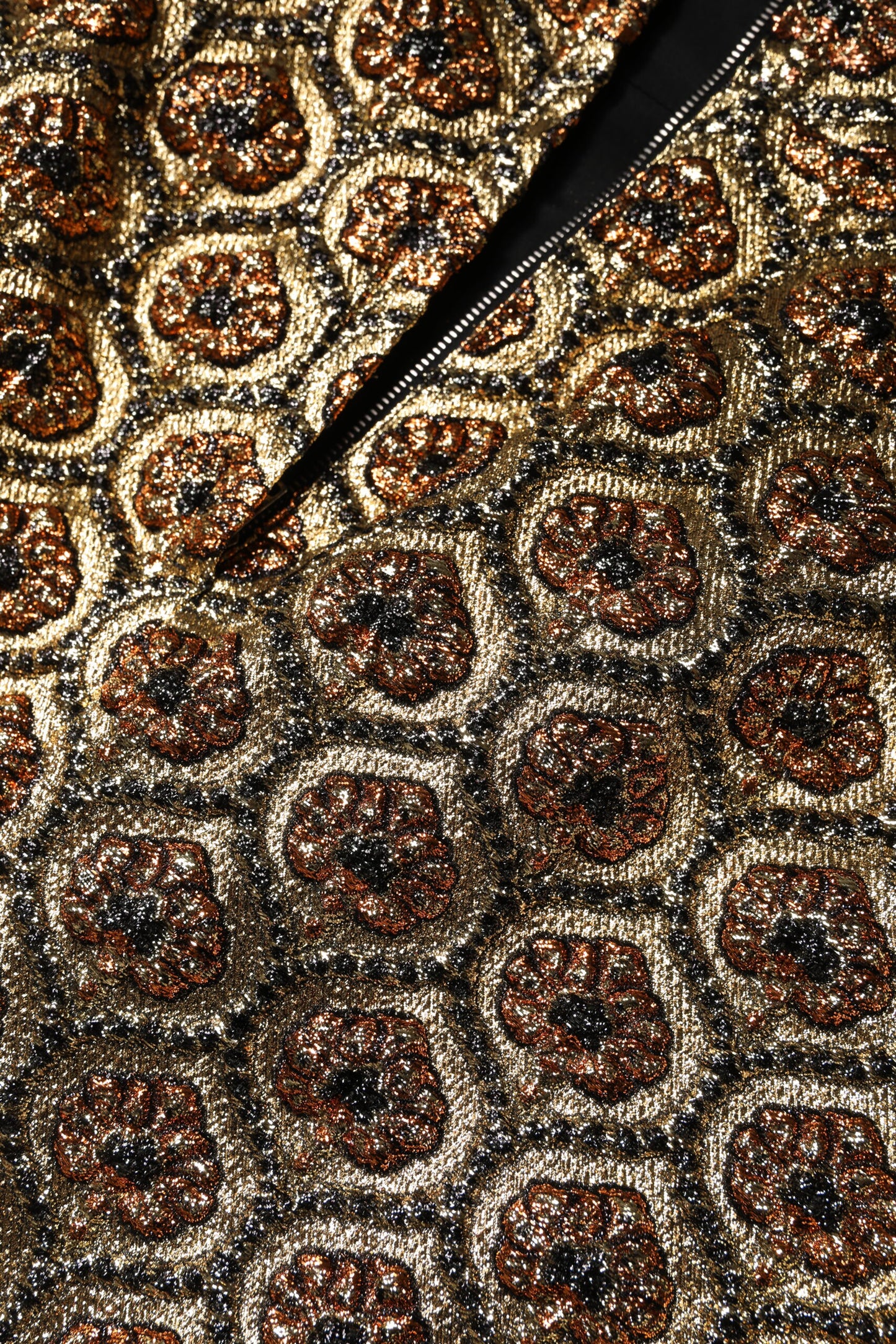 Brown Polyester Brocade A-line Mini Skirt-Dolce & Gabbana-LabelTerrace.com