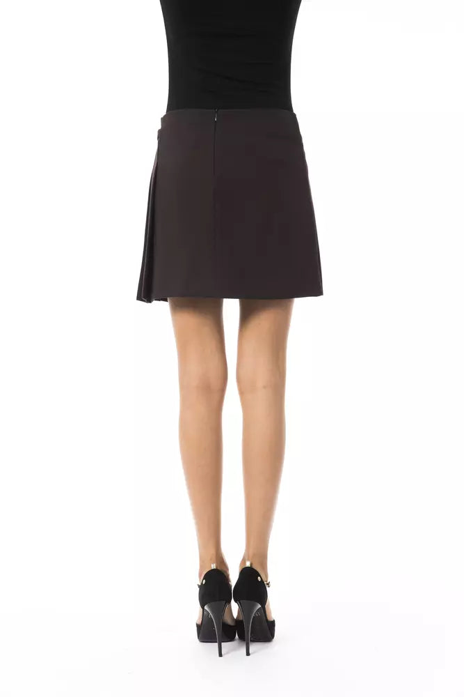 Brown Polyester Women Skirt-BYBLOS-LabelTerrace.com