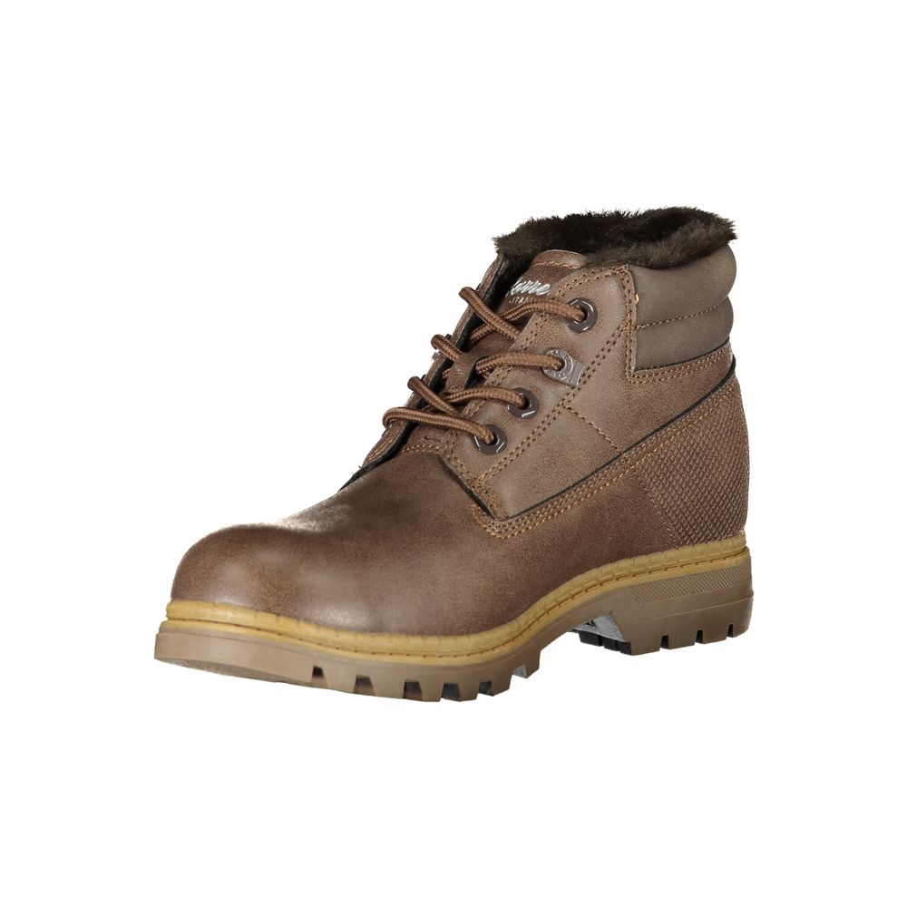 Brown Polyester Women's Boot-Carrera-LabelTerrace.com