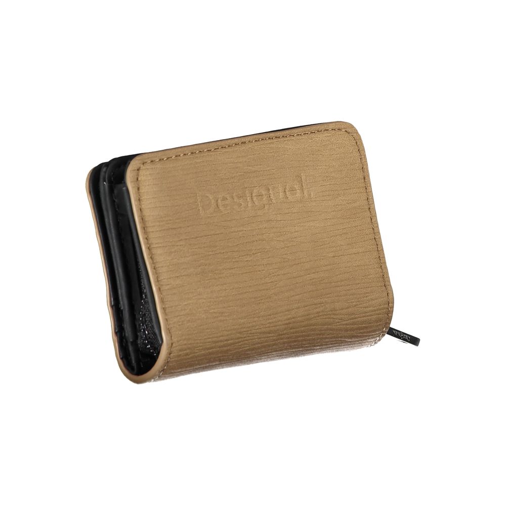 Brown Polyethylene Wallet-Desigual-LabelTerrace.com