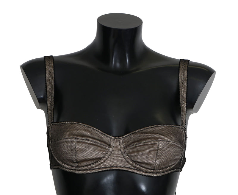 Brown Regg Balconcino Imbottito Bra Underwear-Dolce & Gabbana-LabelTerrace.com