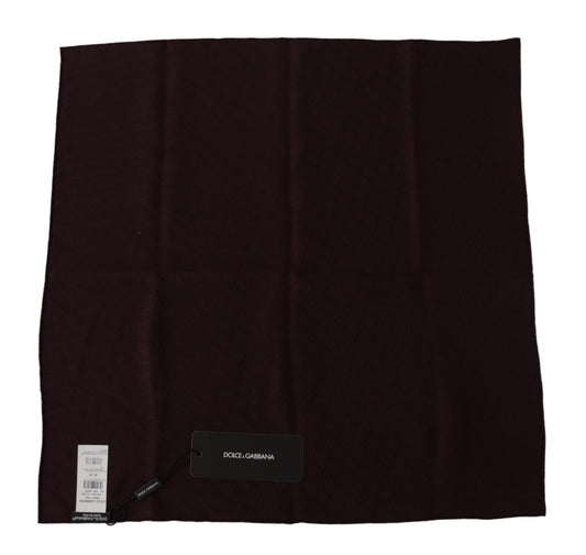 Brown Silk Blend Square Wrap Handkerchief Scarf-Dolce & Gabbana-LabelTerrace.com