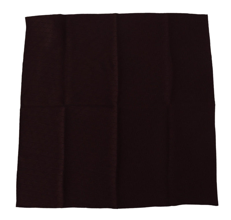 Brown Silk Blend Square Wrap Handkerchief Scarf-Dolce & Gabbana-LabelTerrace.com