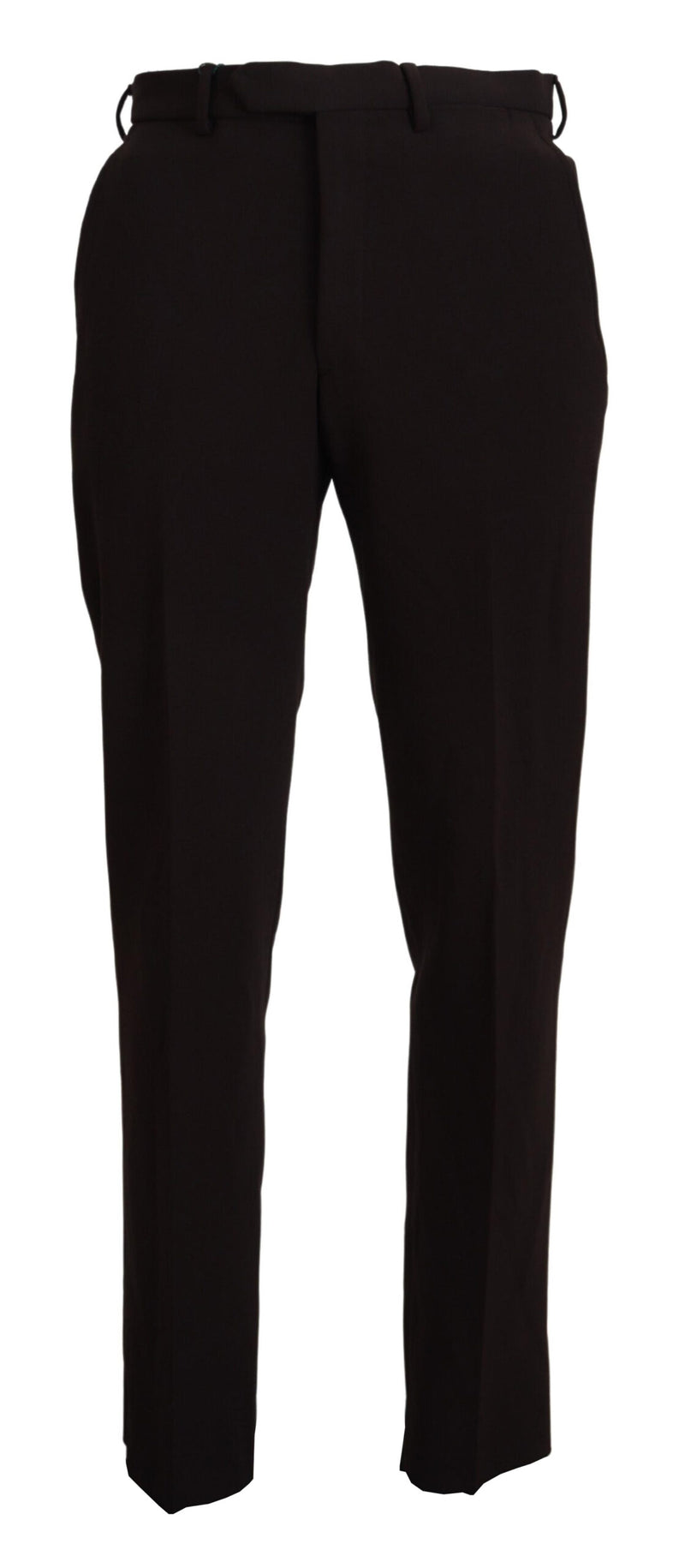 Brown Straight Fit Formal Men Pants-BENCIVENGA-LabelTerrace.com