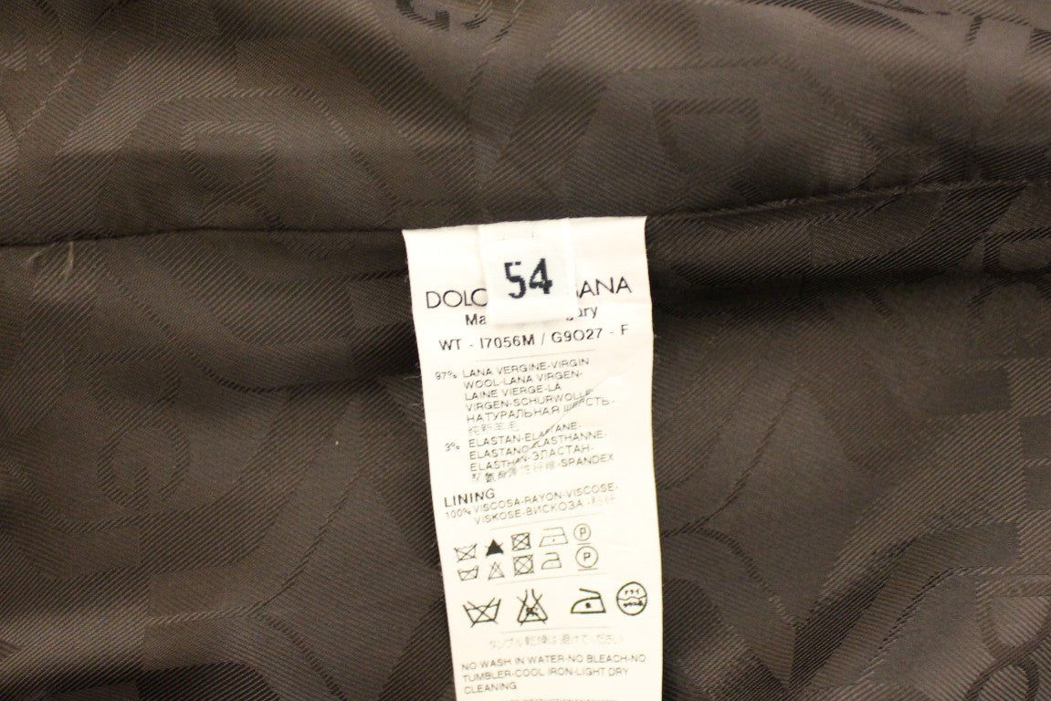 Brown Striped Stretch Dress Vest-Dolce & Gabbana-LabelTerrace.com