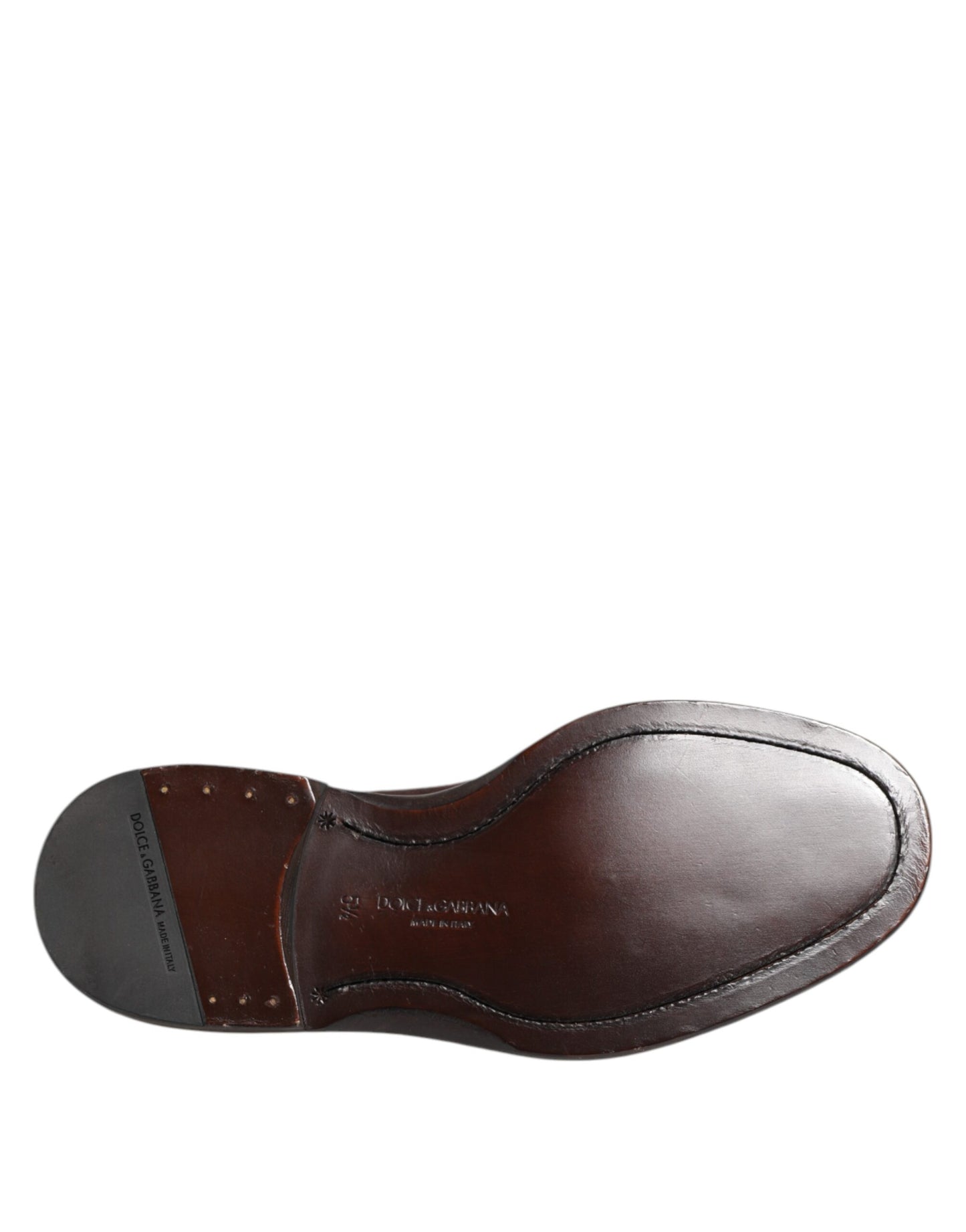Brown Velvet Lace Up Oxford Dress Shoes-Dolce & Gabbana-LabelTerrace.com